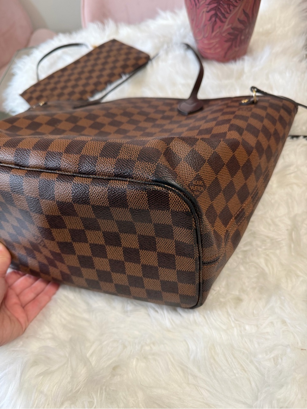 LOUIS VUITTON NEFERFUL DAMIER EBENE MM TOTE - Picture 6 of 13